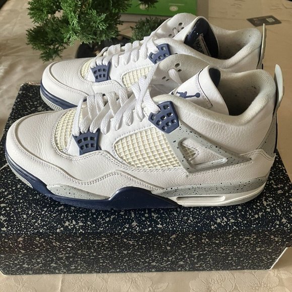 Nike Air Jordan 4 Retro Mid Midnight Navy Come With Box